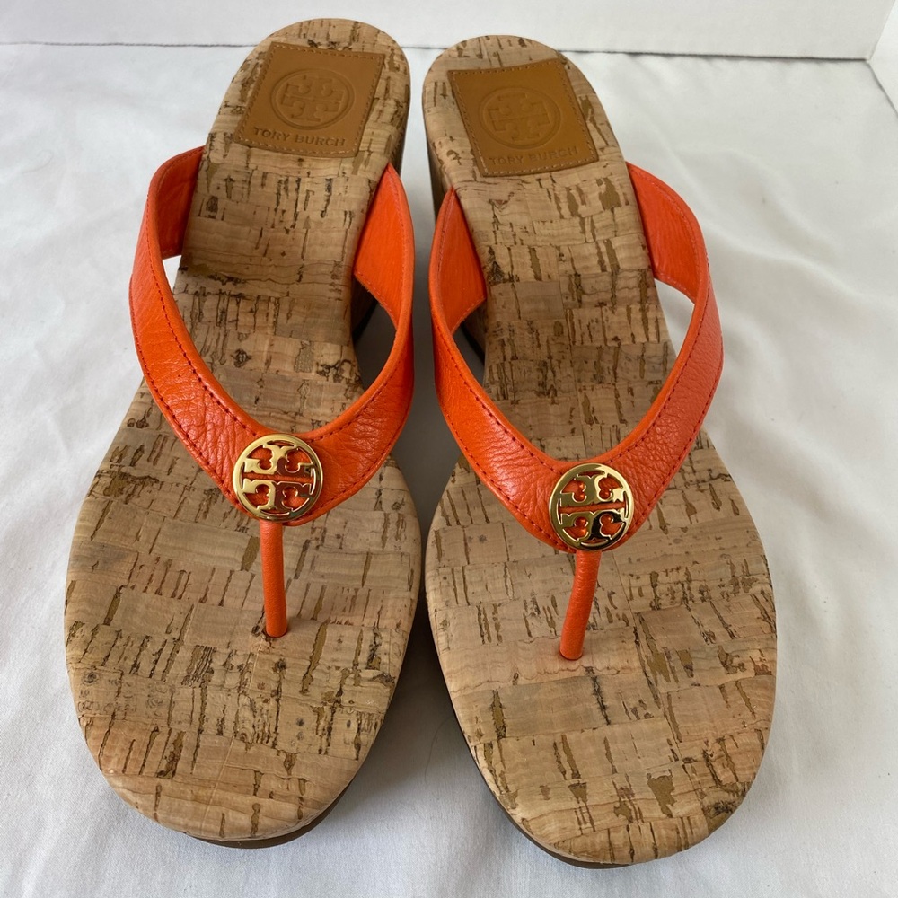 Tory Burch cork wedge sandals